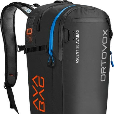Best Avalanche Airbag Backpack - Best Canister Powered Airbag Pack - Ortovox Ascent 30 Avabag