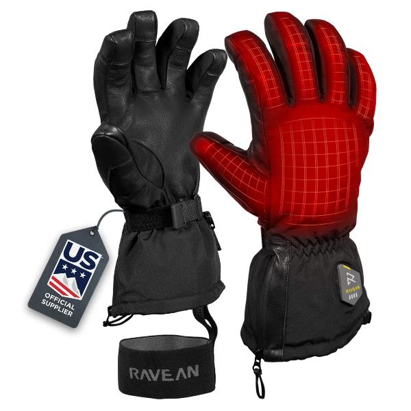 Best Heated Ski Gloves - Best Leather Heated Ski Gloves - Ravean glove