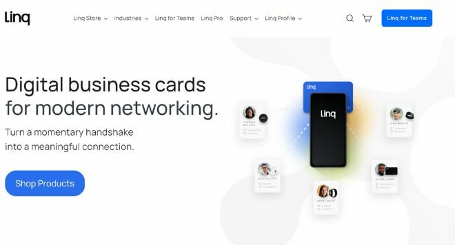 Best NFC Business Cards - LINQ - Homepage