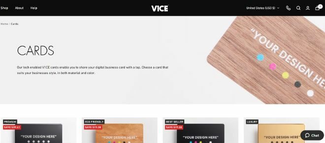 Best NFC Business Cards - V1CE Homepage